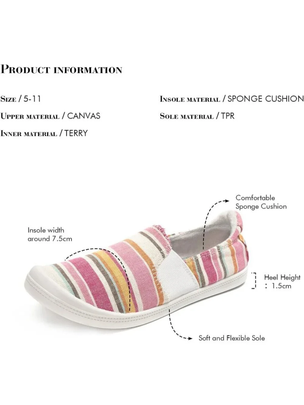 Women's Colorful Stripes Comfortable Lace-Up Breathable Walking Casual Sneakers